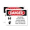 Signmission Chlorine Hazard Area Danger Sign, Plastic, 10in W x 7in L, 2PK OS-2PACK-DS-P-710-L-1934 - alternate 1